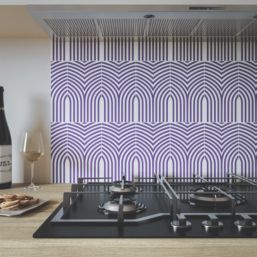 Wilsonart Arches Midnight Purple Splashback 900mm x 800mm x 4mm