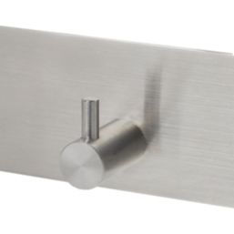Essentials 6-Hook Pin Rail Satin Stainless Steel 685mm x 45mm