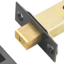 Smith & Locke Matt Black Tubular WC Deadbolt 76mm Case - 57mm Backset