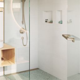 Hansgrohe AddStoris Bar Shower Door Handle Brushed Bronze 350mm Single