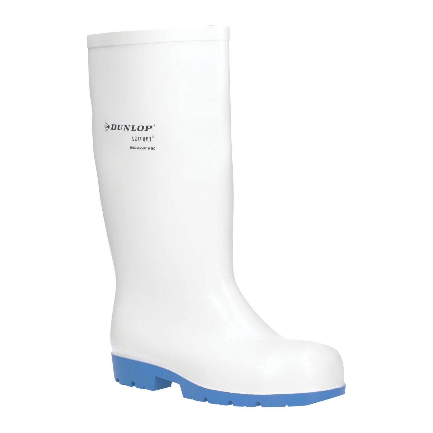 Dunlop Acifort Classic+ Size 10 White Waterproof Steel Toe Cap Safety Wellies (416XP)