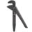 Faithfull FAIPWLA12 Lever Action Pipe Wrench 1mm-60mm