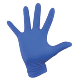 Site  Nitrile Powder-Free Disposable Gloves Blue Large 50 Pack