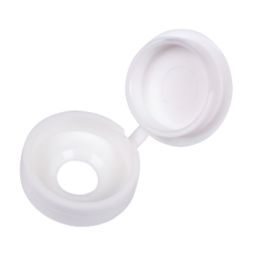 Essentials 10-12ga 100 Pack White Polypropylene Screw Caps