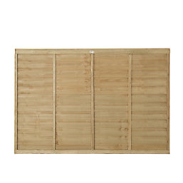 Forest Super Lap  Fence Panels Natural Timber 6' x 4' Pack of 5