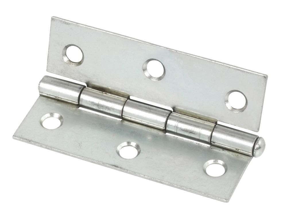 Zinc-Plated Steel Loose Pin Hinges 76mm x 29mm 2 Pack - Screwfix