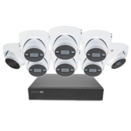 Swann SWNVK-16ADVANX8D-EU 2TB 16-Channel 4K  Wired NVR Security System & 8 x 4K Indoor & Outdoor Cameras