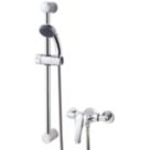 Refurb Swirl Tarn Rear-Fed Exposed Chrome  Mixer Shower