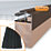 ALUKAP-XR Brown 0-100mm Glazing Gable Bar 2000mm x 60mm