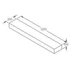 Forest Landscaping Sleepers Natural Timber 1.2m 5 Pack