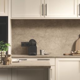 Wilsonart Omega Sleek Minos  Square Edge Matt Beige Stone Effect Laminate Breakfast Bar 3000mm x 900mm x 22mm