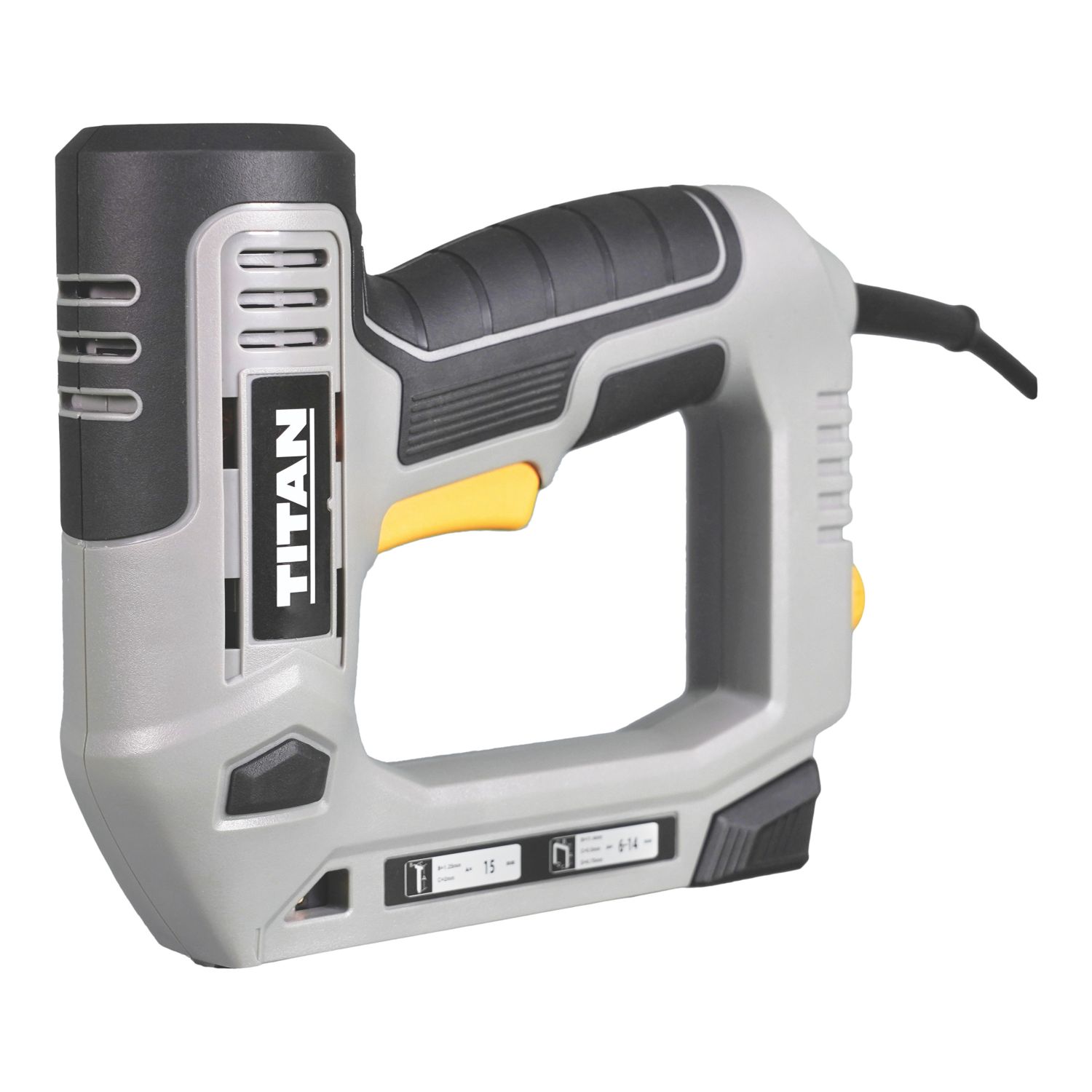 Titan TTB968NST 15mm Second Fix Electric Nail Gun / Stapler 240V (417PG)
