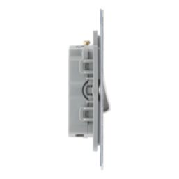 LAP  10A 1-Gang 3-Pole Fan Isolator Switch Brushed Stainless Steel