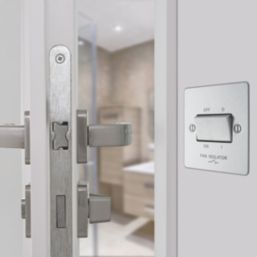 LAP  10A 1-Gang 3-Pole Fan Isolator Switch Brushed Stainless Steel