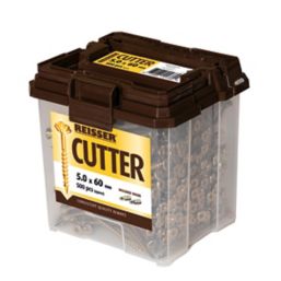 Reisser Cutter Tub PZ Countersunk  High Performance Woodscrews 5mm x 60mm 500 Pack