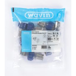 Wavin Tigris  Multi-Layer Composite Press-Fit Adapting Female Couplers 0.75" x 25mm 10 Pack