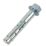 Rawlplug Rawlok RLK P Sleeve Anchors Zinc-Plated 14mm x 60mm M10 25 Pack