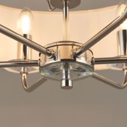 Quay Design Polaris 6-Light Pendant Bright Nickel