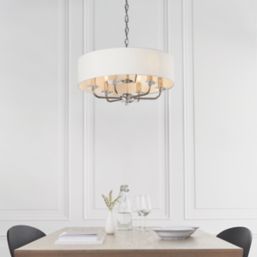 Quay Design Polaris 6-Light Pendant Bright Nickel