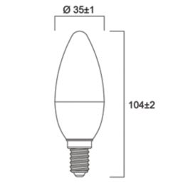 Sylvania Sylsmart Flex tape E14 Candle LED Smart Light Bulb 10W 470lm