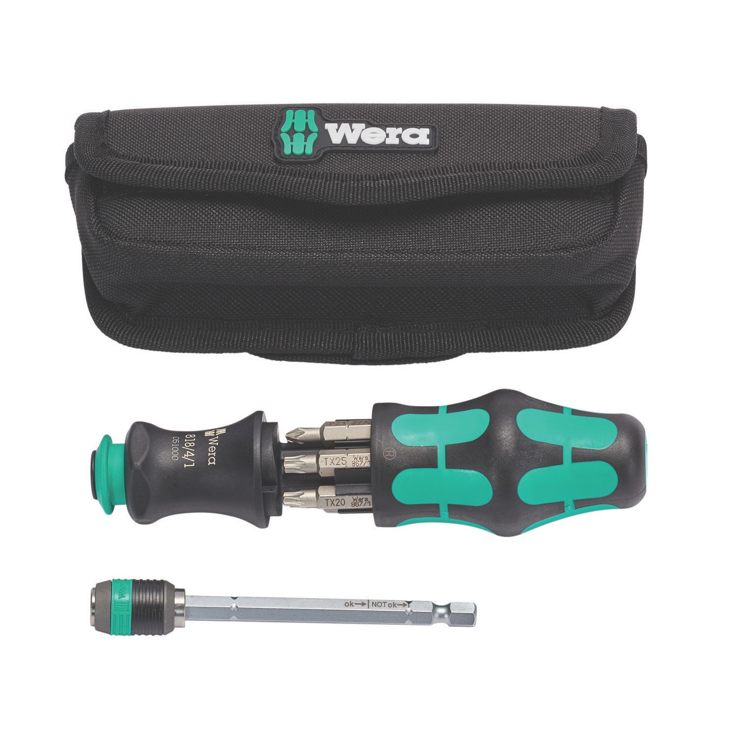 Wera Kraftform Kompakt 22 Interchangeable Screwdriver Set 7 Pieces (417XX)