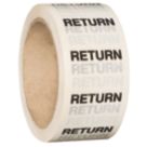 Essentials Return Pipe Marking Tape White 30m x 50mm