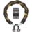 Burg-Wachter Hardened Steel Heavy Duty Security Kit: Chain, Lock & Ground Anchor 1m x 10mm