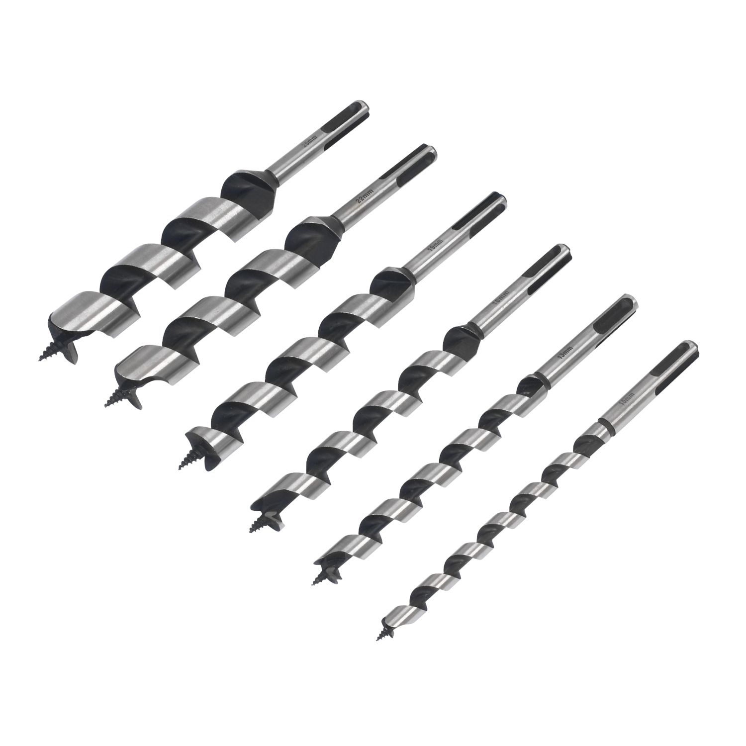 Erbauer SDS Plus Shank Auger Wood Drill Bit Set 6 Pcs (41801)