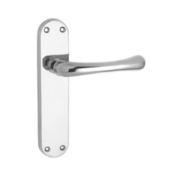 Serozzetta Ibra Lever on Backplate Pair Polished Chrome