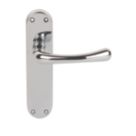 Serozzetta Ibra Lever on Backplate Pair Polished Chrome