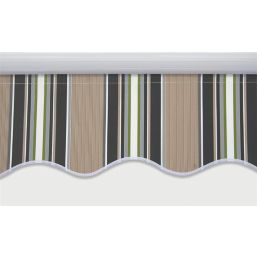 Greenhurst Ascot Patio Awning Green/Beige 3.5m x 2.5m