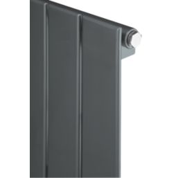 Ximax Oceanus Mirror 1800mm x 595mm 2610BTU Anthracite Vertical Designer Radiator