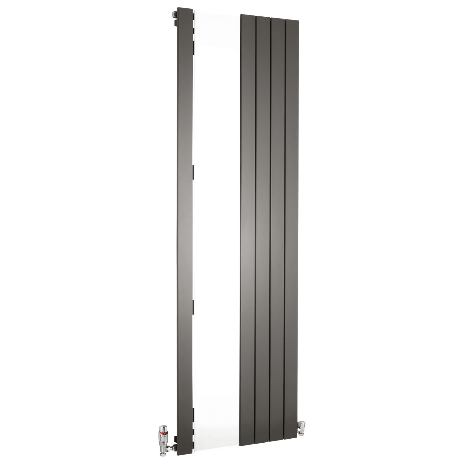 Ximax Oceanus Mirror 1800mm x 595mm 2610BTU Anthracite Vertical Designer Radiator (41867)