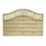 Forest Prague  Lattice Curved Top Fence Panels Natural Timber 6' x 4' Pack of 9