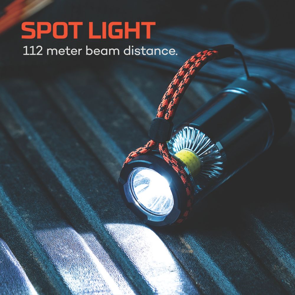 Nebo Rechargeable LED Triple Light Kit Storm Grey 600lm - Screwfix