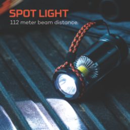 Nebo  Rechargeable LED Triple Light Kit Storm Grey 600lm