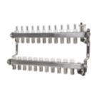JG Underfloor 11 Port Manifold Chrome