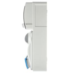 Lewden  16A 30mA 1-Way Non-Metered Switched Caravan Hook Up Point 1x16A Compact With RCBO