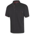 Lee Cooper LCTS011 Polo Shirt Black Large 42" Chest