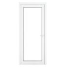 Crystal  Fully Glazed 1-Clear Light Left-Handed White uPVC Back Door 2090mm x 890mm