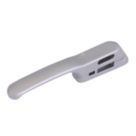 Fab & Fix Craftsman Left or Right-Handed Non-Locking Window Handle Satin Silver