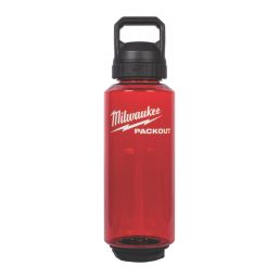 Milwaukee PACKOUT Plastic Bottle With Chug Lid 1420ml Red