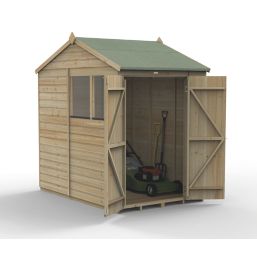 Forest Beckwood 5' x 7' (Nominal) Reverse Apex Shiplap Timber Shed with Assembly