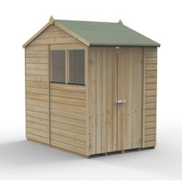 Forest Beckwood 5' x 7' (Nominal) Reverse Apex Shiplap Timber Shed with Assembly