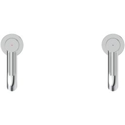 Ideal Standard Ceraline Chrome 116mm Cloakroom Lever 2 Tap Holes Basin Pillar Tap