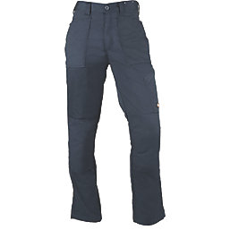 Dickies Action Flex Trousers Navy Blue 30" W 30" L