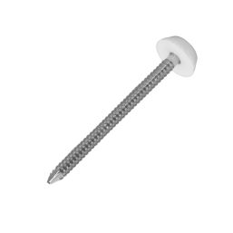 FloPlast Nails White Head A4 Stainless Steel Shank 3mm x 50mm 100 Pack