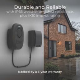 Sync Energy Wall Charger 2 1 Port 7.4kW  Mode 3 Type 2 Socket Smart EV Charger Grey