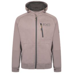 JCB Trade Zip Thru Hoodie Grey Small 38-40" Chest