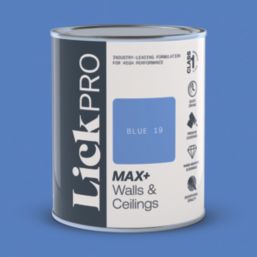LickPro Max+ 1Ltr Blue 19 Matt Emulsion  Paint